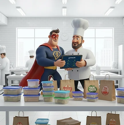 Compras unificadas dark kitchen